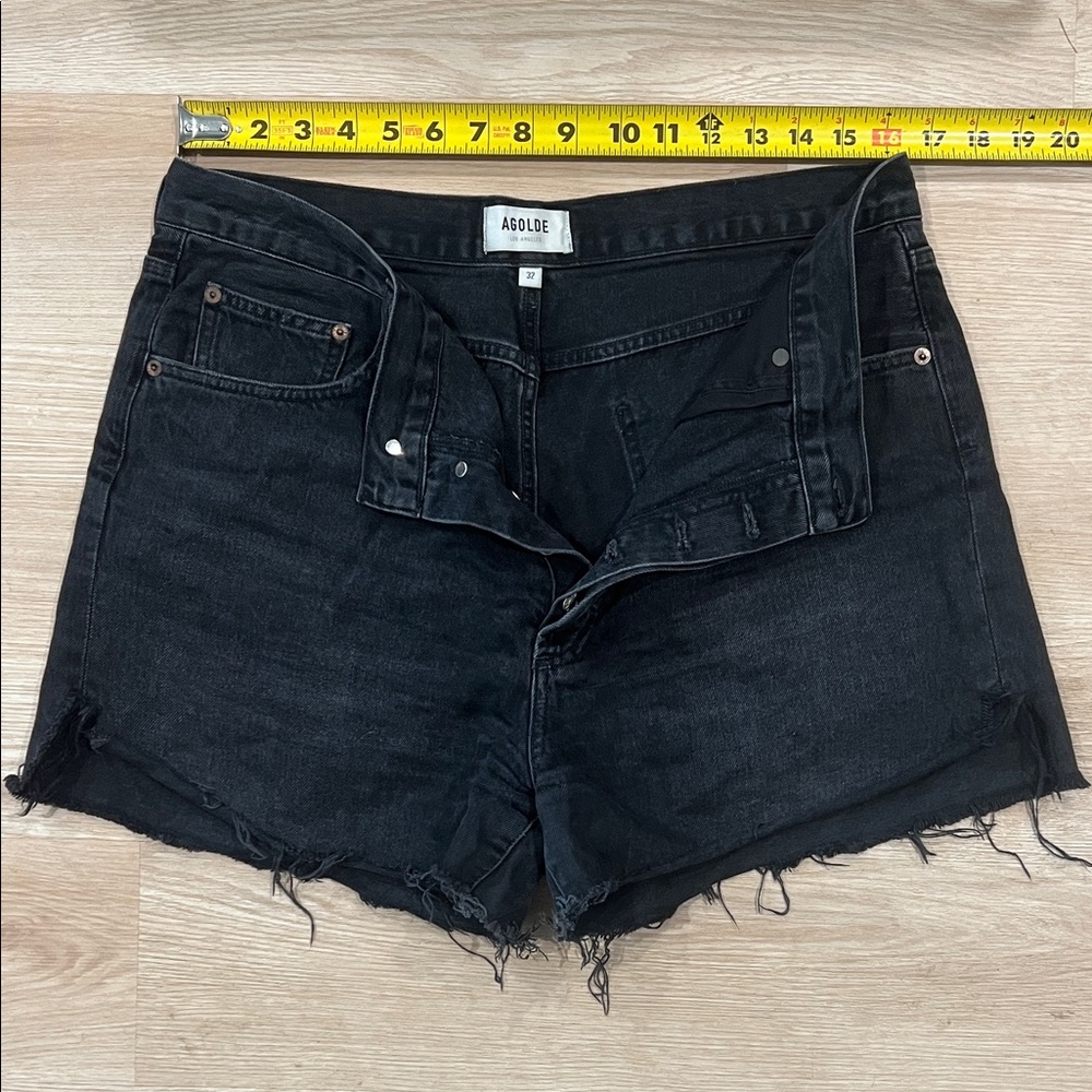 Agolde Women's Black Jean Shorts